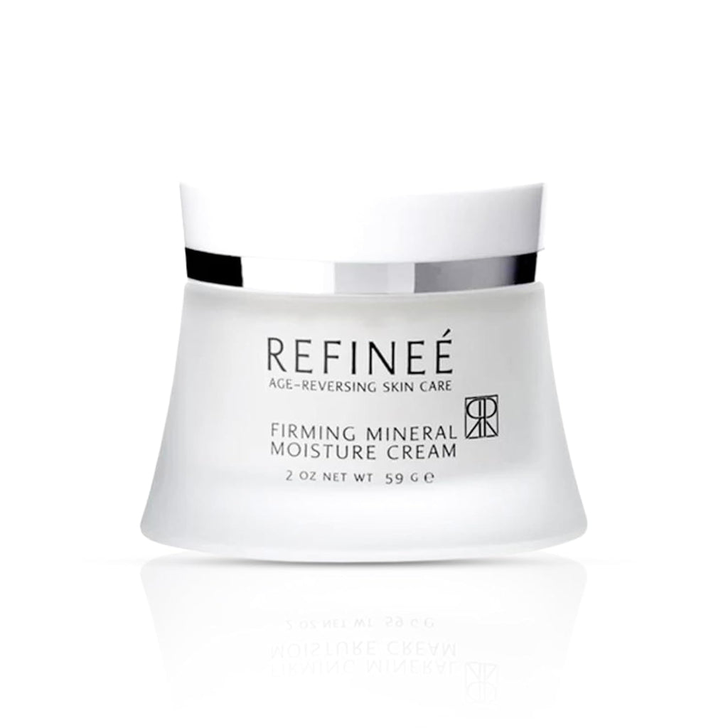 REFINEÉ Face Moisturizer Mineral Cream with Peptides and Rosehip (2oz), Firming Light Weight Anti-Aging Anti-Oxidant Vitamin-Filled Face Moisturizer for All Skin Types, Hydrates & Firms Skin