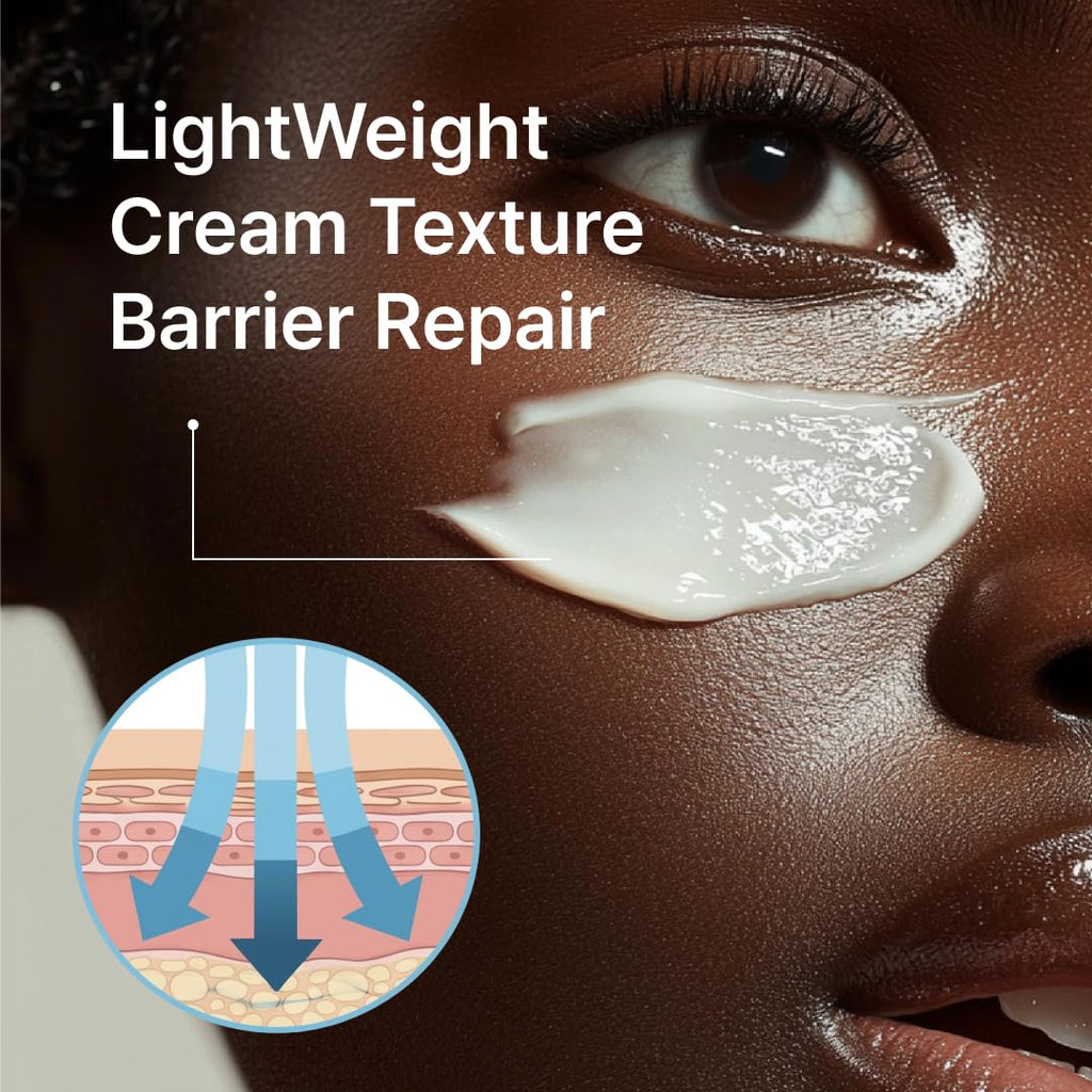 Intensive Moisturizing Cream for Extremely Dry Skin, Eczema Cream. Korean Skin Care, Anti-itch, Barrier repair. Niacinamide Cream, Hyaluronic Acid, Ceramide, Glycerin, Tocopherol.