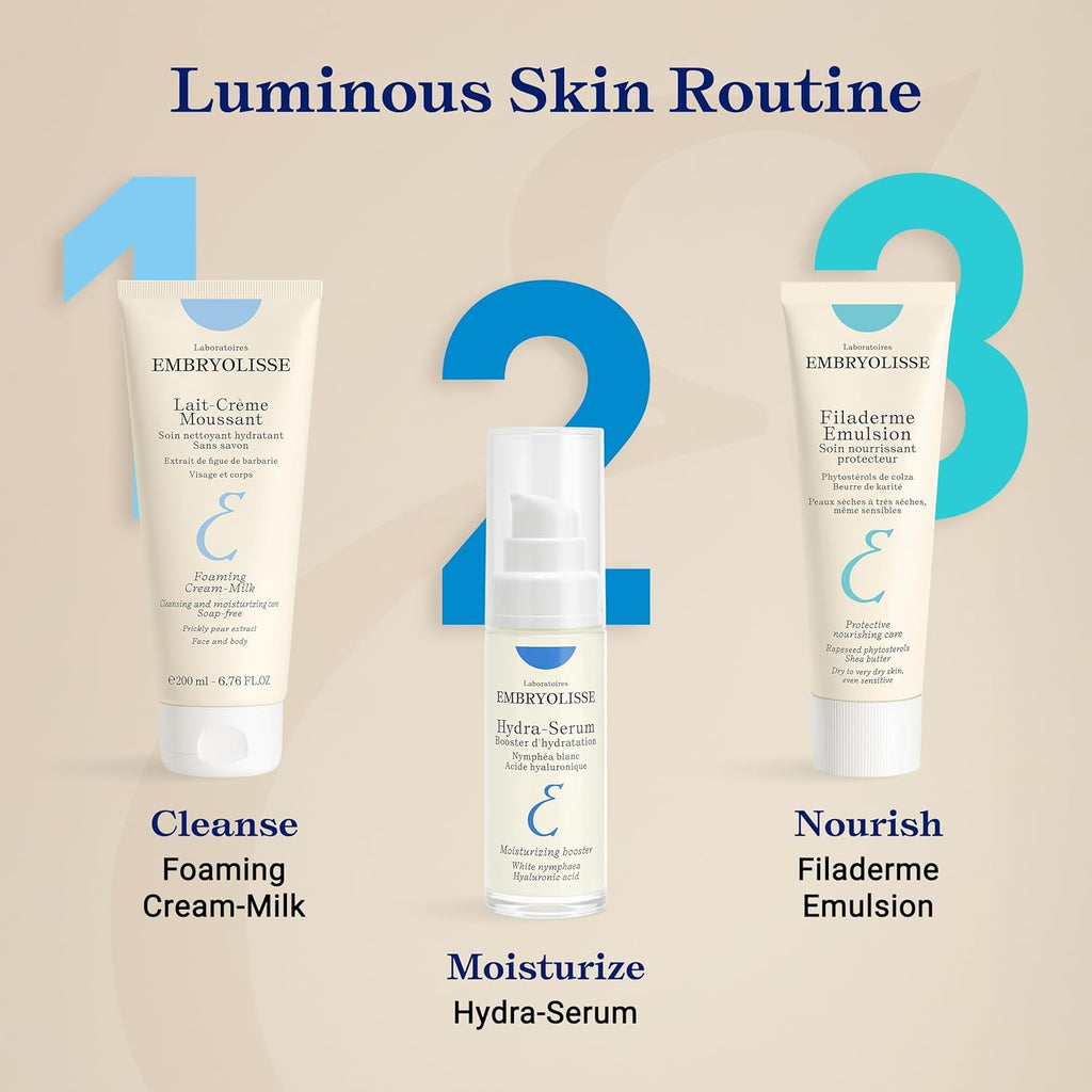 Embryolisse Filaderme Emulsion Face Moisturizer, Intensive Repair for Dry Skin, with Aloe Vera & Shea Butter, 2.54 Fl Oz
